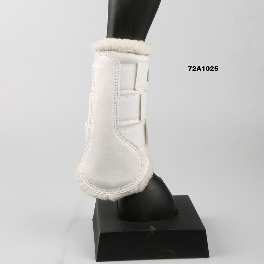 Training horse boots  with teddy fleece liner