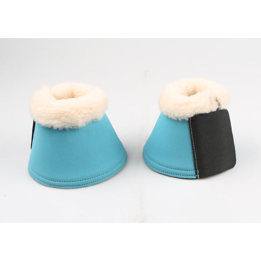 Syntetic leather Bell boots with teddy fleece liner