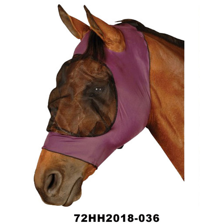 Stretchh eye saver fly mask without ear