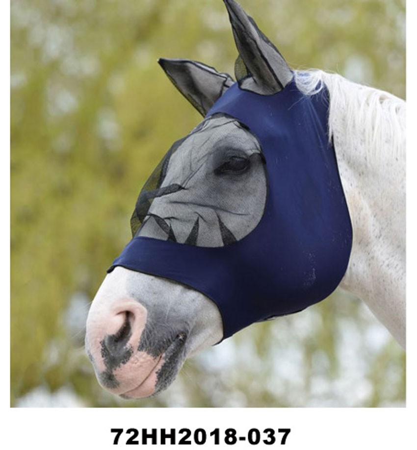 Stretch eye saver fly mask with ear