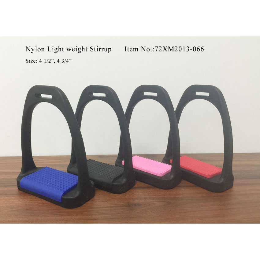 Nylon Lightweight Stirrup  Rubber .treads